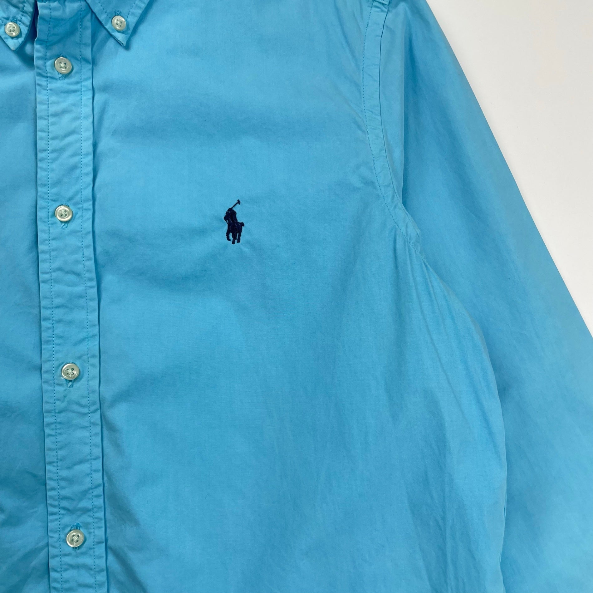 RALPH LAUREN ラルフローレン / ボタンダウンシャツ インド製 ポニー刺繍 SIZE：18-20(メンズM程度)