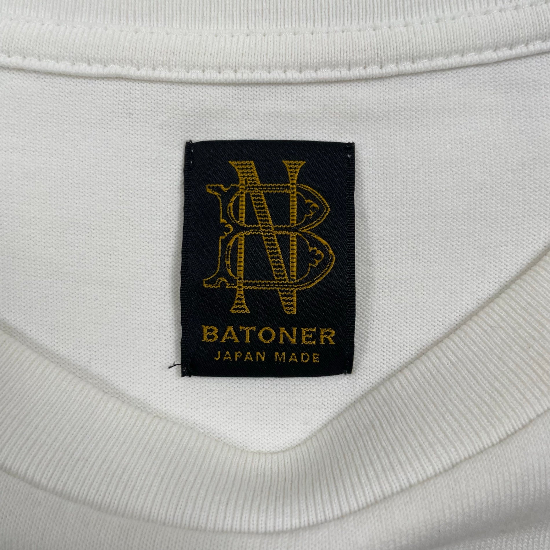 BATONER バトナー / ハイゲージTシャツ ホワイト 参考定価：11,000程度 SIZE：1