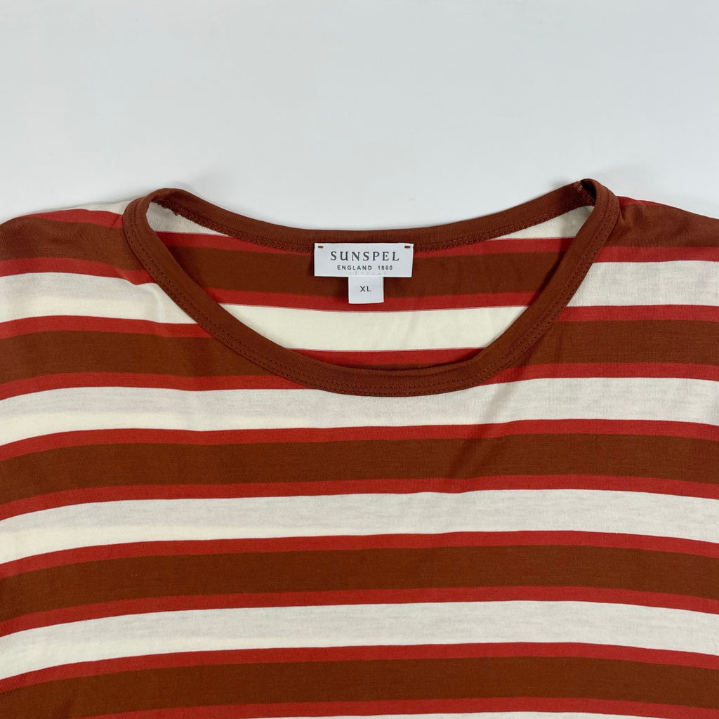 SUNSPEL / ハイゲージボーダーTシャツ 英国製 SIZE:XL