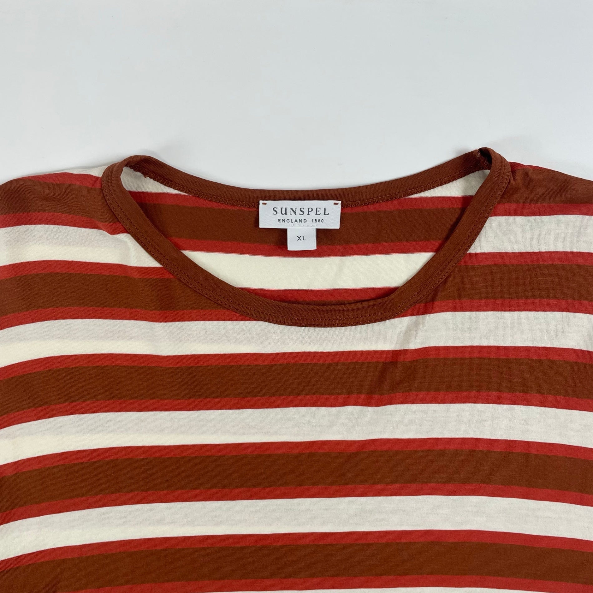 SUNSPEL / ハイゲージボーダーTシャツ 英国製 SIZE:XL