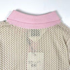 ISABELLE BLANCHE / クロシェニットポロシャツ 未使用品 参考定価：29,000+tax SIZE:XS