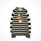 MUVEIL / ブルドッグスタッズニットセーター 参考定価：42,000程度 SIZE:40