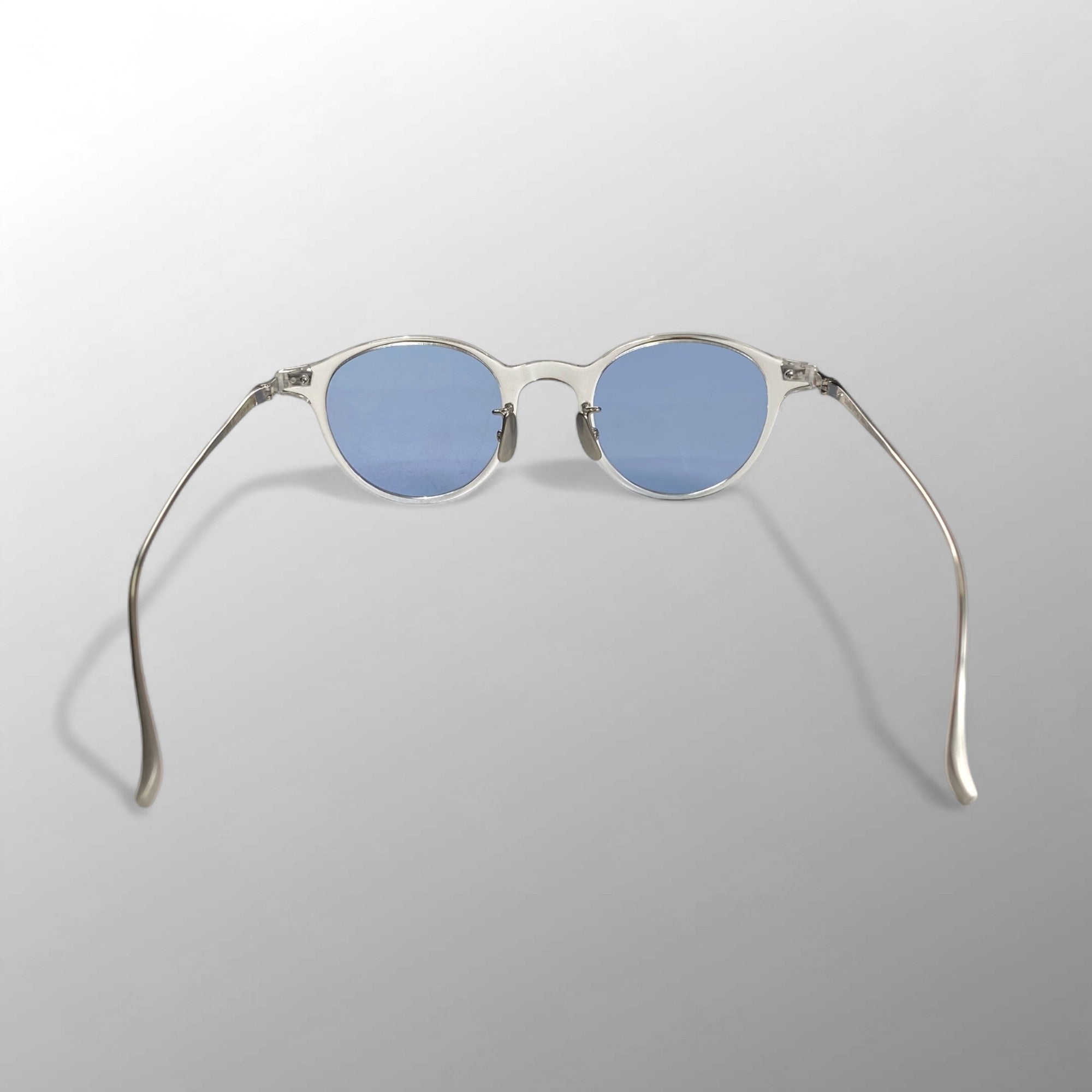 金子眼鏡 ジャパンシリーズ / クリアボストン サングラス 度なしライトブルーレンズ 参考定価：46,000+tax SIZE:47□23-145