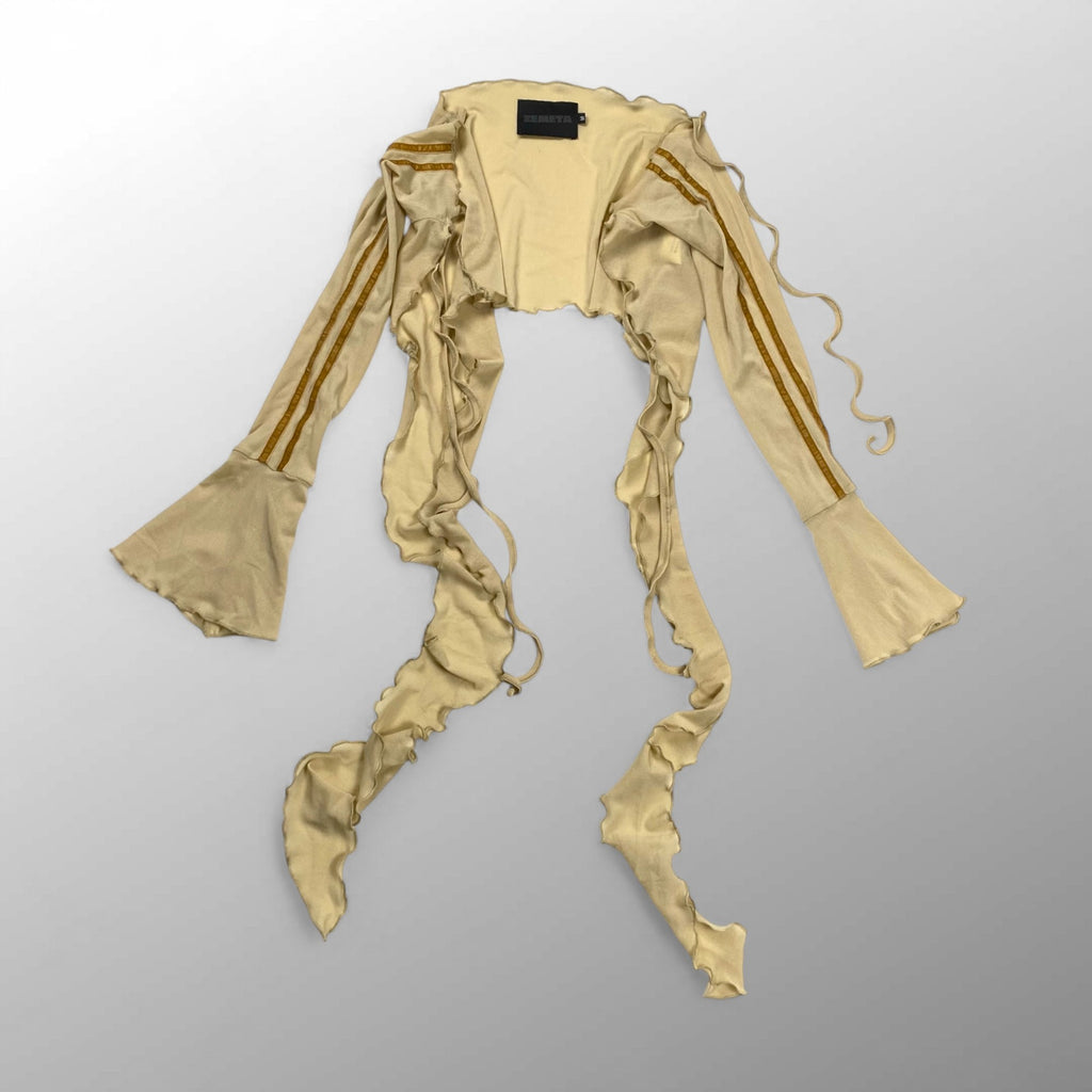 ZEMETA ゼメタ / スカラップボレロ パワーニット 参考定価：16,000程度 SIZE:M