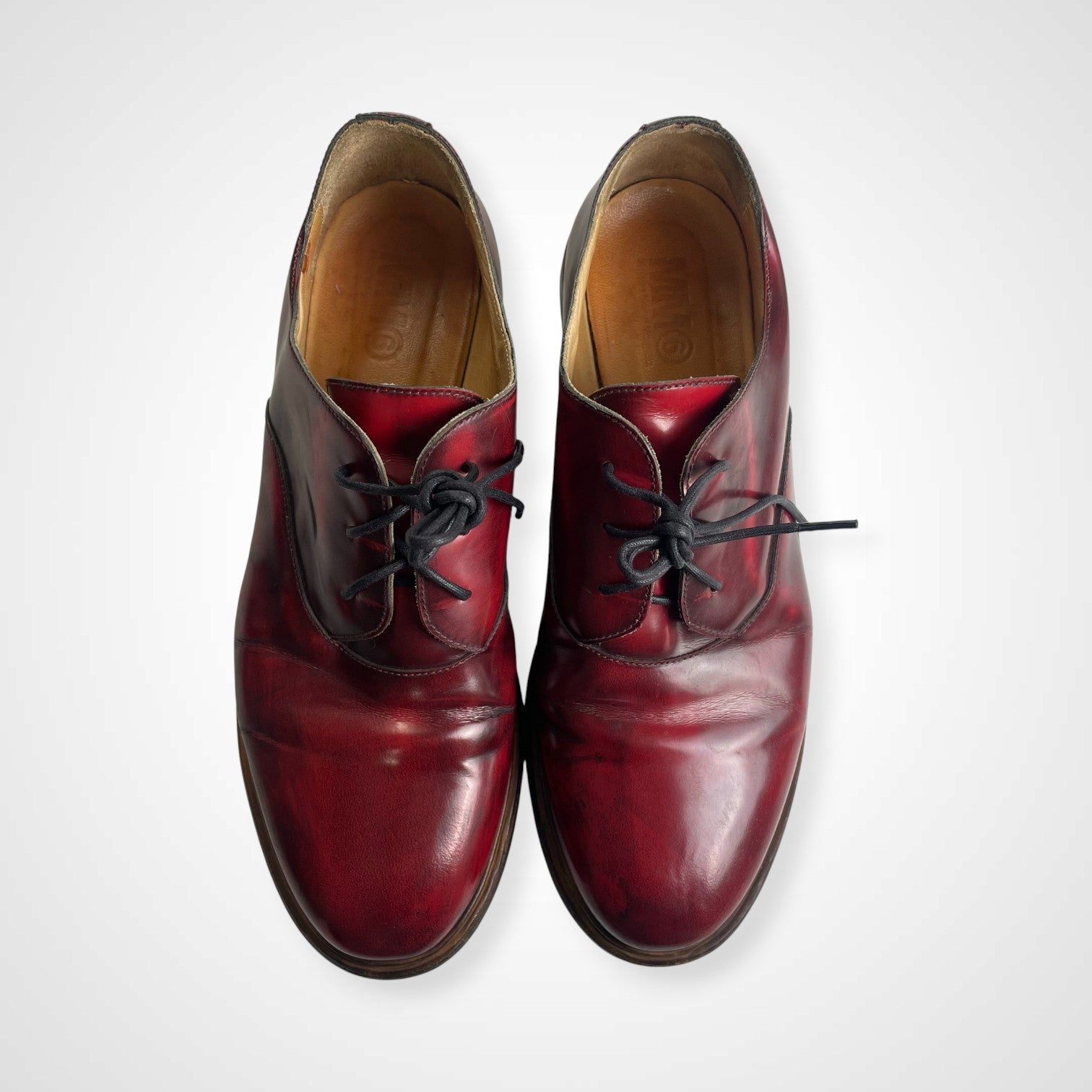 MM6 Maison Martin Margiela メゾンマルタンマルジェラ / シャドー加工 ダービーシューズ MADE IN ITALY SIZE:39(24.5cm程度)