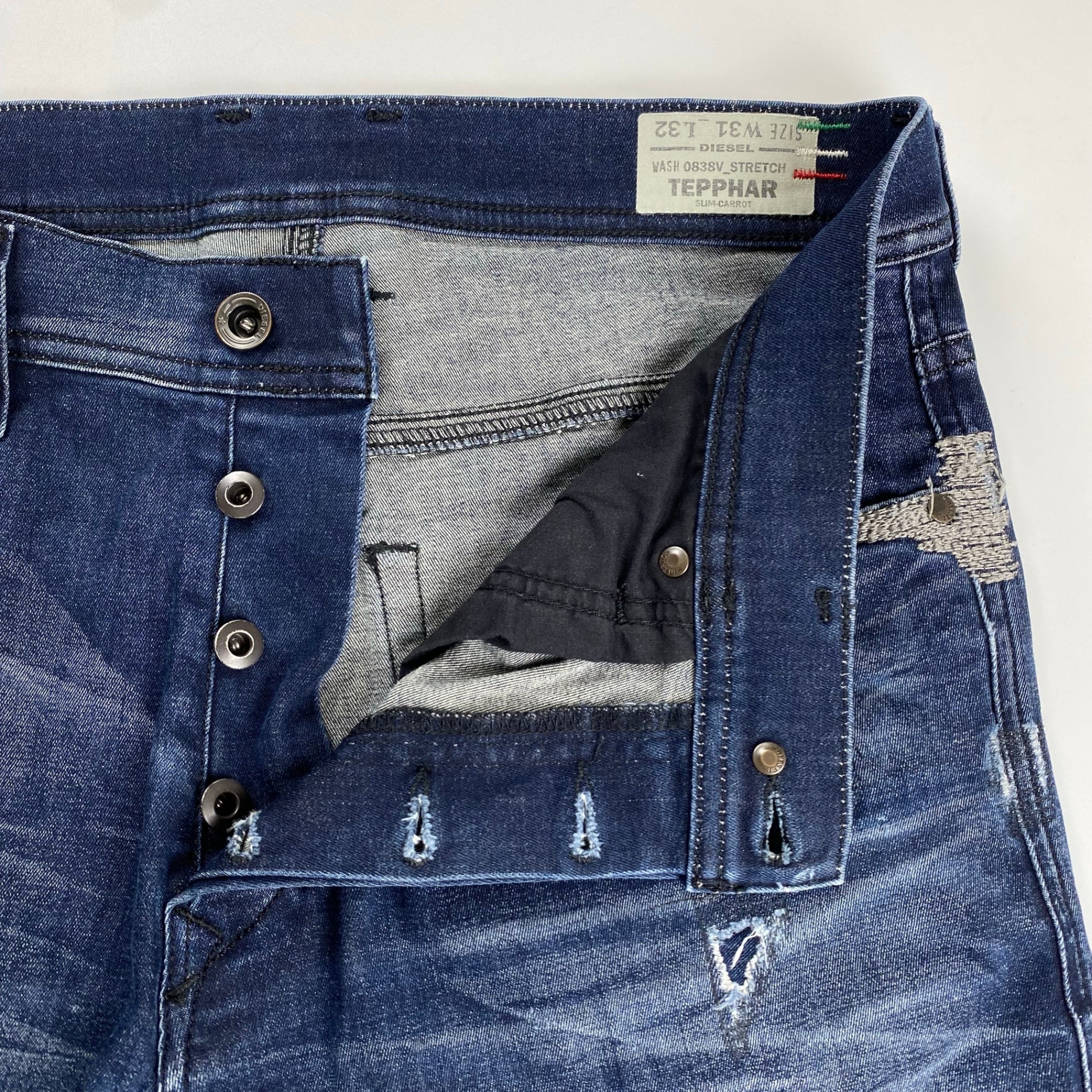 DIESEL ディーゼル / TEPPHAR ダメージ加工 デニムパンツ 0838V SIZE：W31 L32