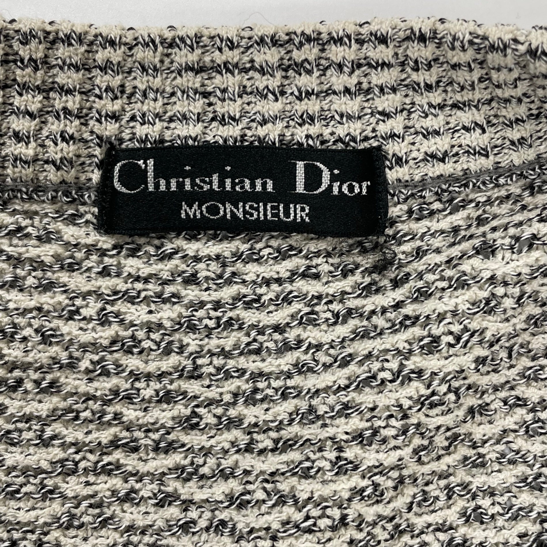Christian Dior MONSIEUR クリスチャンディオール ムッシュ / ヴィンテージジャガードカーディガン SIZE：L