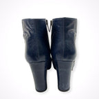 FABIO RUSCONI / レザーサイドジップショートブーツ 参考定価：50,000程度 SIZE:38