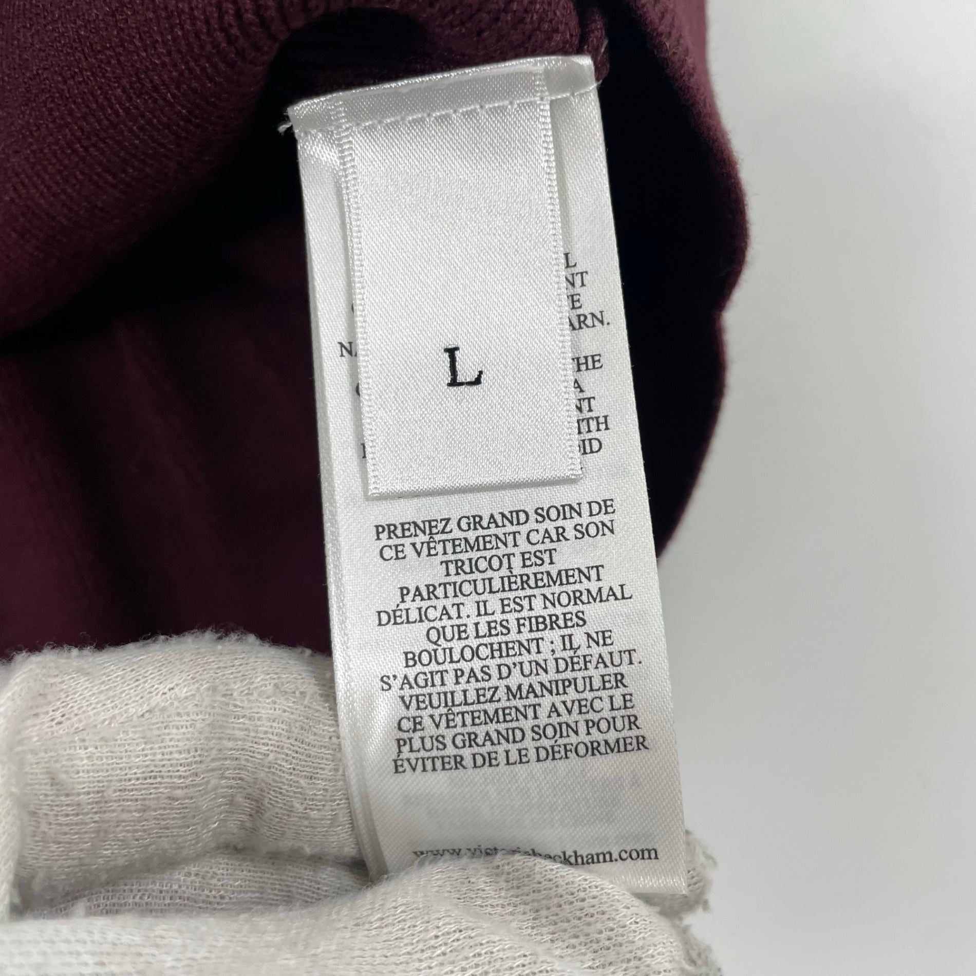 VICTORIA BECKHAM / ブロックカラーニット 参考定価：60,000程度 SIZE:L