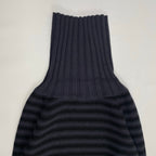 ARMANI JEANS / ボーダータートルネックニット 参考定価：50,000程度 SIZE:M