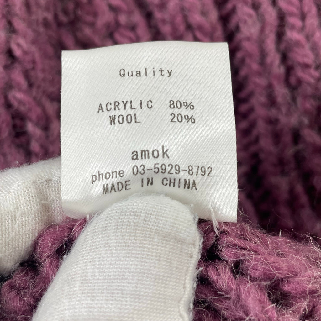 amok / Multi Docking Knit Gowon 参考定価：51,000+tax SIZE:S