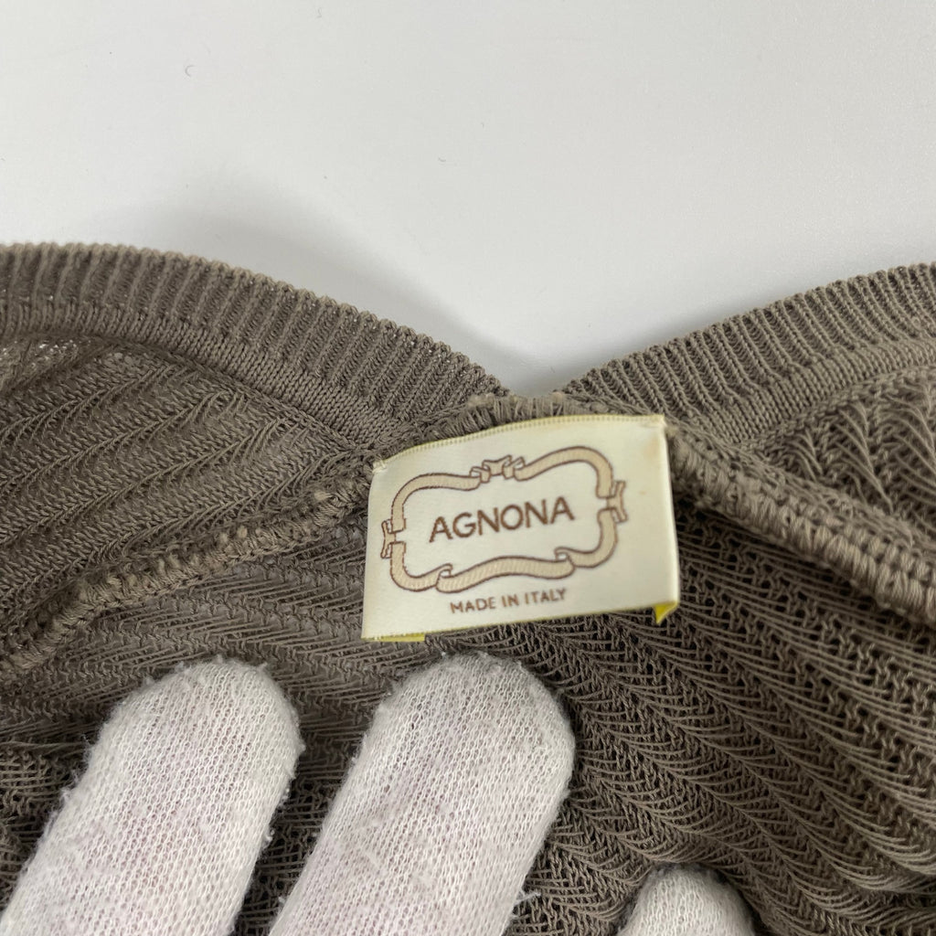 AGNONA / コットンニットベスト 参考定価：100,000程度 SIZE:40