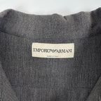 EMPORIO ARMANI / 00's リネンMIXハーフジップシャツ SIZE:44