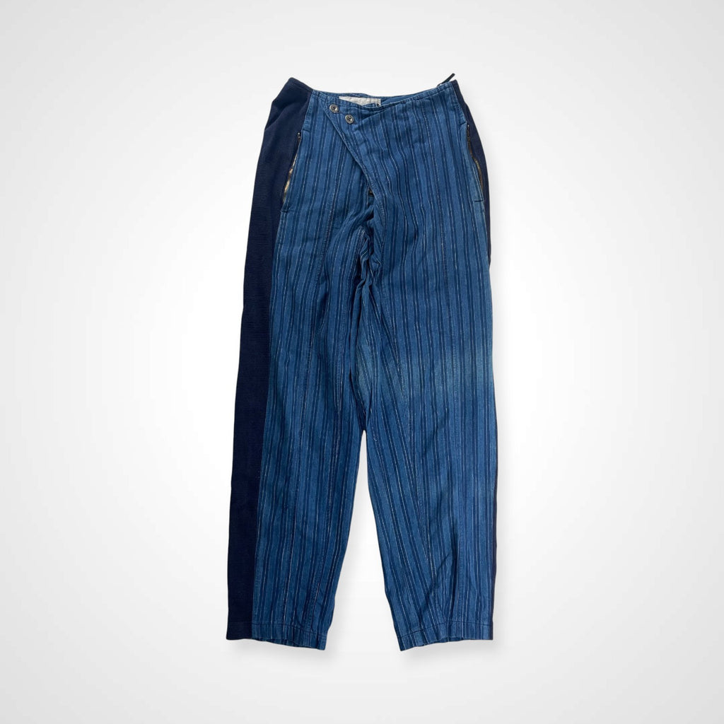 MARITHE + FRANCOIS GIRBAUD マリテフランソワジルボー / 80s VINTAGE 変形ギミックパンツ デニム×サーマル SIZE:36