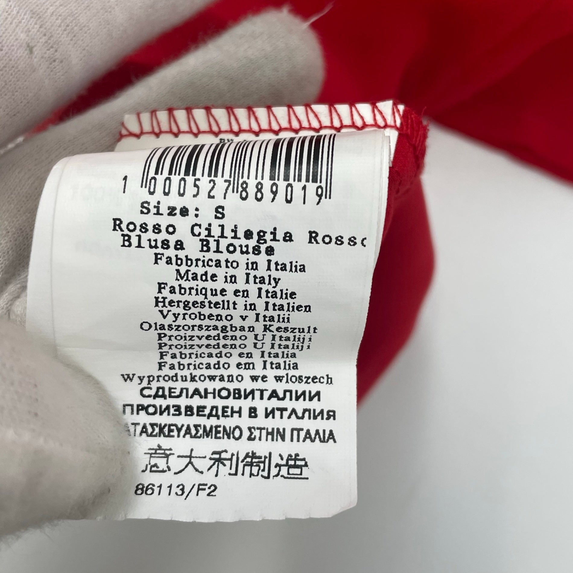 RINASCIMENTO / プリーツスリーブブラウス 未使用品 参考定価：18,000+tax SIZE:S