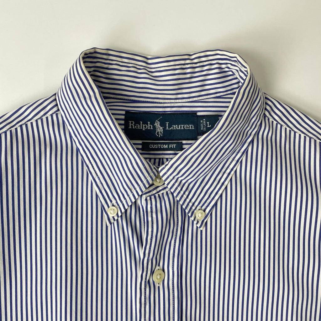 Ralph Lauren / ボタンダウン ストライプシャツ 参考定価：18,000程度 SIZE:L