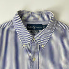 Ralph Lauren / ボタンダウン ストライプシャツ 参考定価：18,000程度 SIZE:L