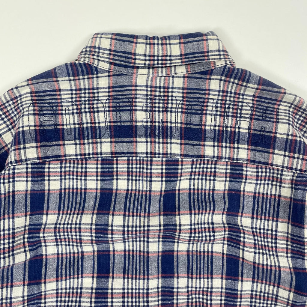 GOODENOUGH / 90s 背面刺繍ロゴ チェックシャツ SIZE:M
