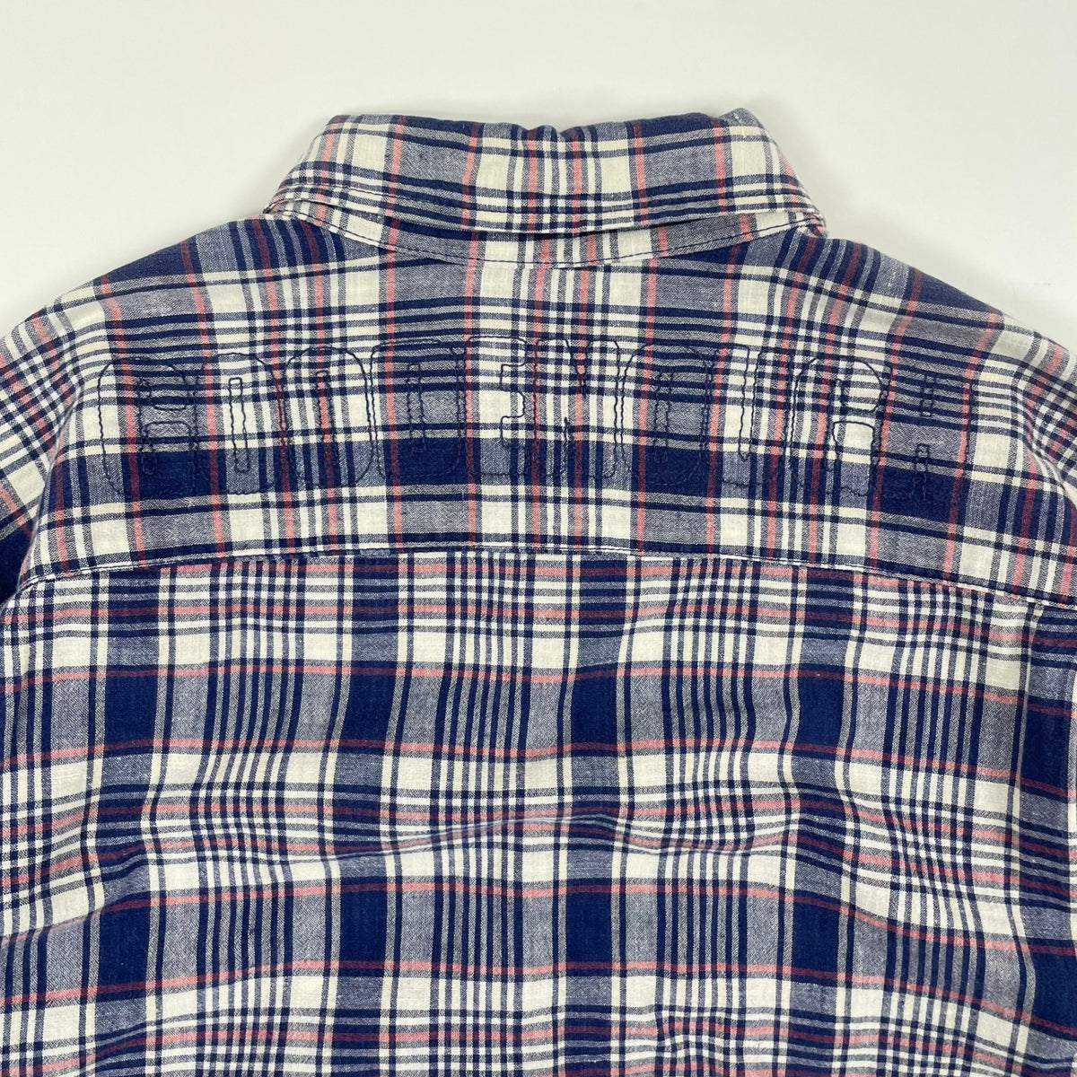 GOODENOUGH / 90s 背面刺繍ロゴ チェックシャツ SIZE:M