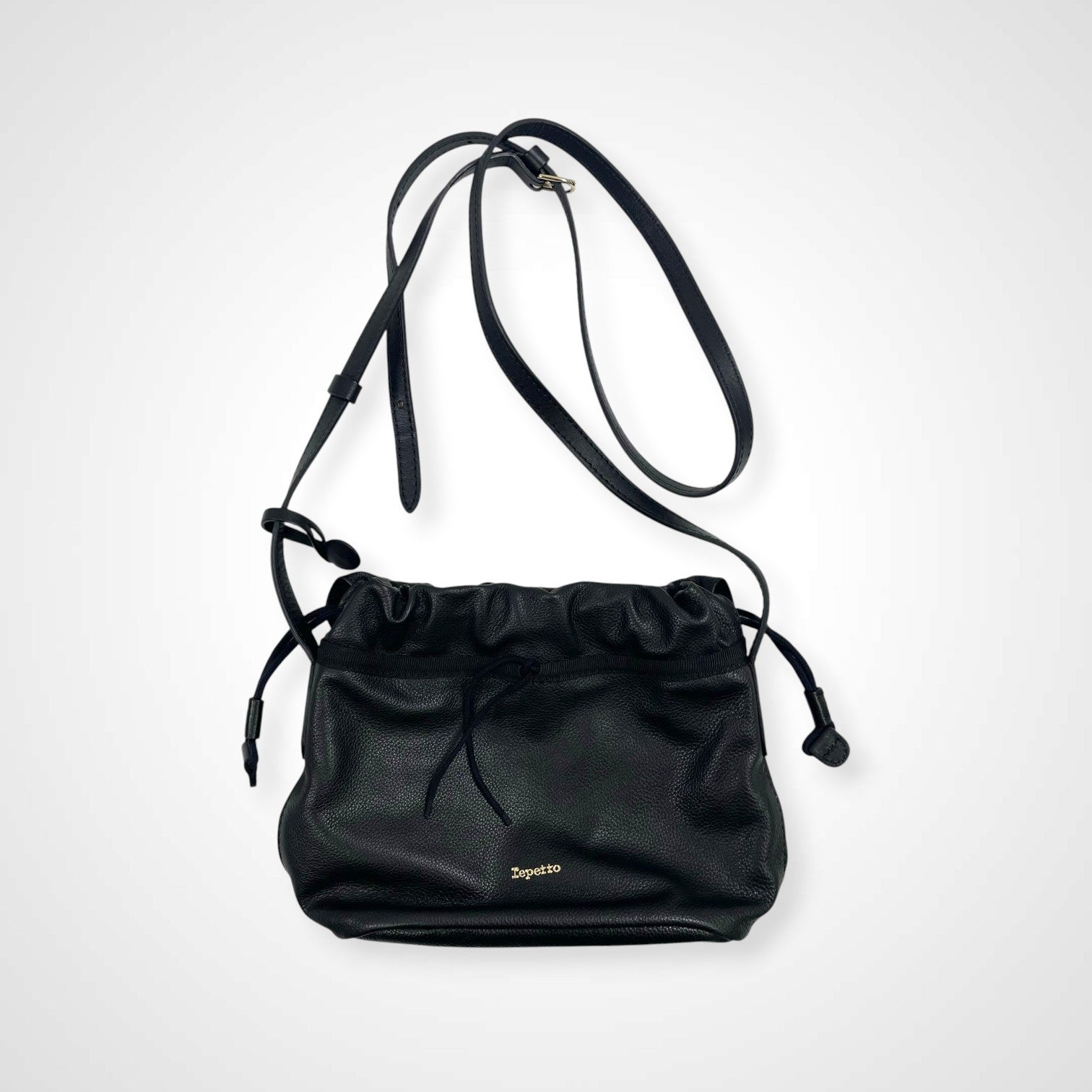 repetto レペット / 巾着レザーショルダーバッグ 70周年 参考定価：56,000+tax