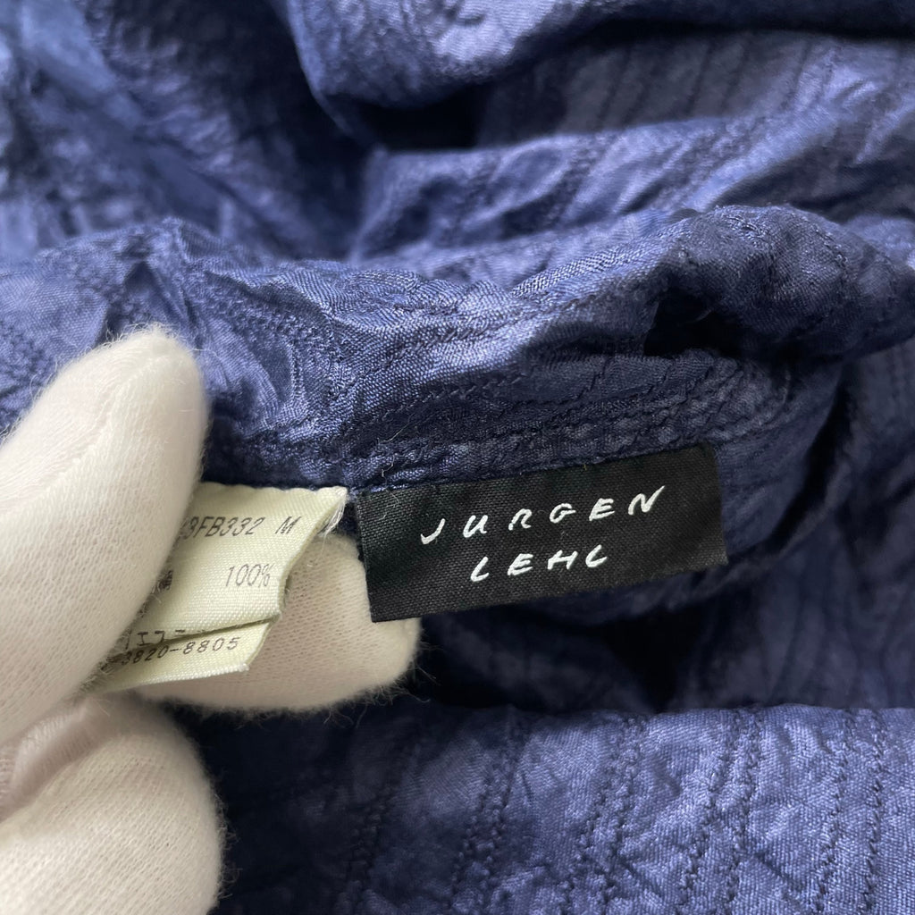 JURGEN LEHL / シルクロングシャツワンピース 参考定価：70,000程度 SIZE:M