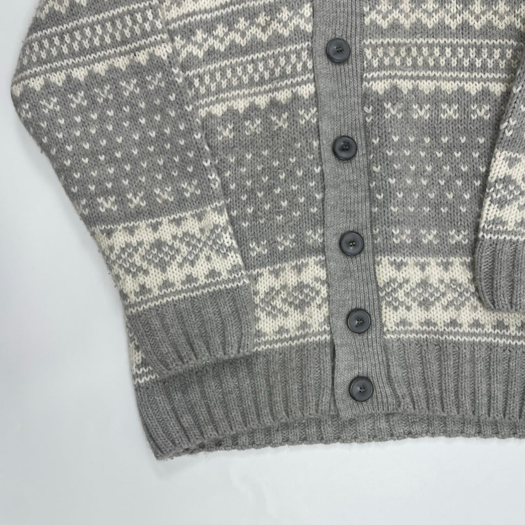 LORENZO MAGNI ロレンツォ マグニ / ノルディックニットパーカー イタリア製 参考定価：26,000程度 SIZE:L