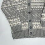 LORENZO MAGNI ロレンツォ マグニ / ノルディックニットパーカー イタリア製 参考定価：26,000程度 SIZE:L