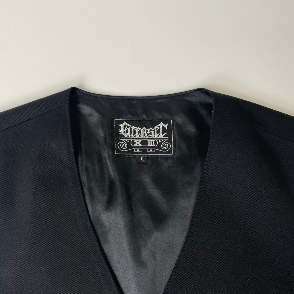 GREASER / 刺繍ロゴツイルベスト 参考定価：15,000程度 SIZE:L
