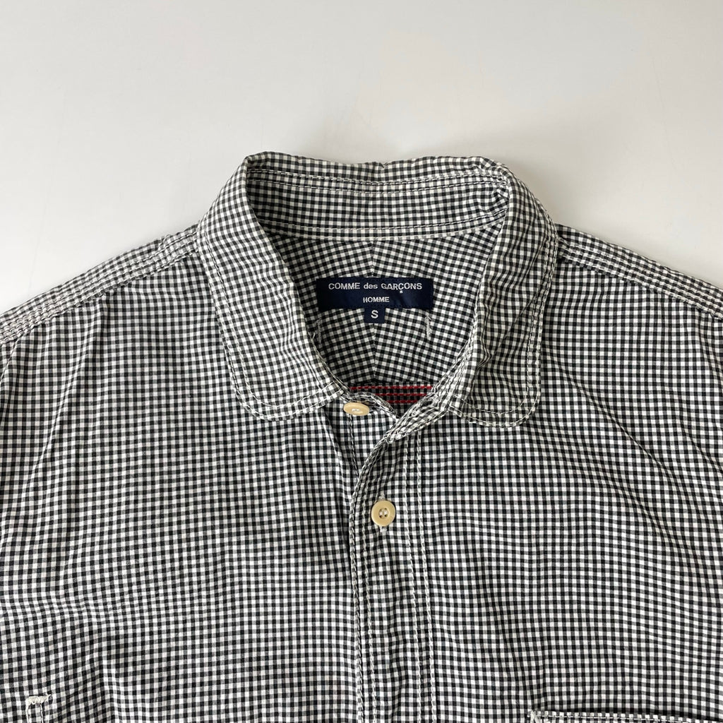 COMME des GARCONS HOMME / 15SS ギンガムワークシャツ 空環仕上げ SIZE:S