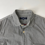 COMME des GARCONS HOMME / 15SS ギンガムワークシャツ 空環仕上げ SIZE:S