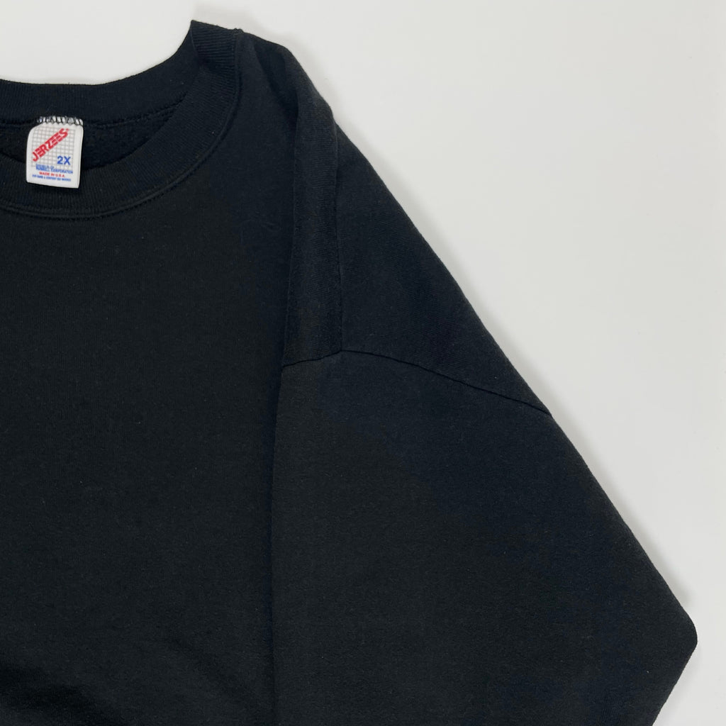 VINTAGE JERZEES ヴィンテージ ジャージーズ / 8-90s USA製ブランクスウェット ブラック SIZE:2X