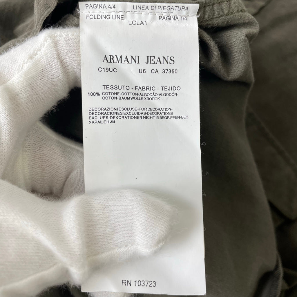 ARMANI JEANS / OLDコットンコーデュロイシャツ 参考定価：30,000程度 SIZE:S