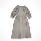 VERMEIL par IENA / P/Ryツイルウエストシェイプ パフスリーブワンピース 参考定価：25,000+tax