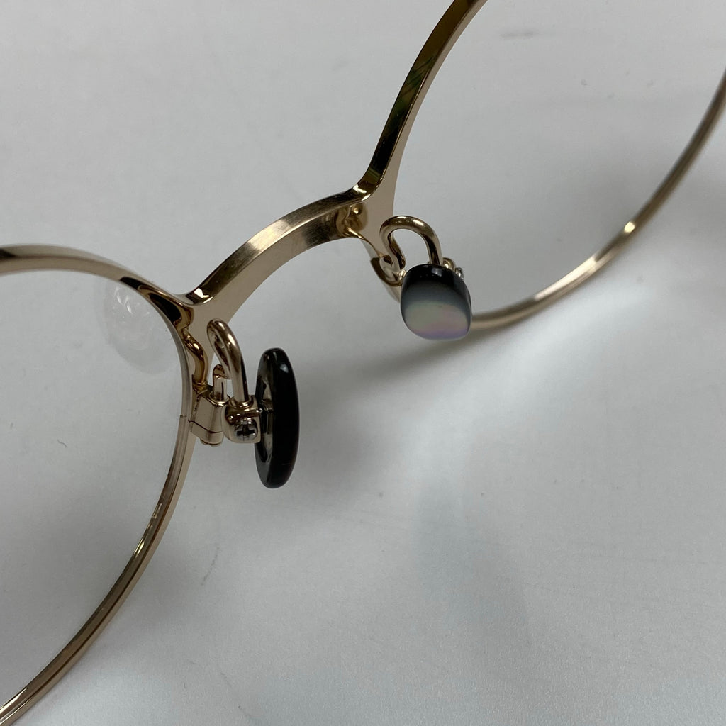 金子眼鏡 「PREMIUMシリーズ」 / ラウンド SILVER925ミックス 度なしクリアレンズ 参考定価：80,000程度 SIZE:47□22-141