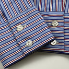 BARBA バルバ / ストライプ ドレスシャツ SIZE:39 15 1/2