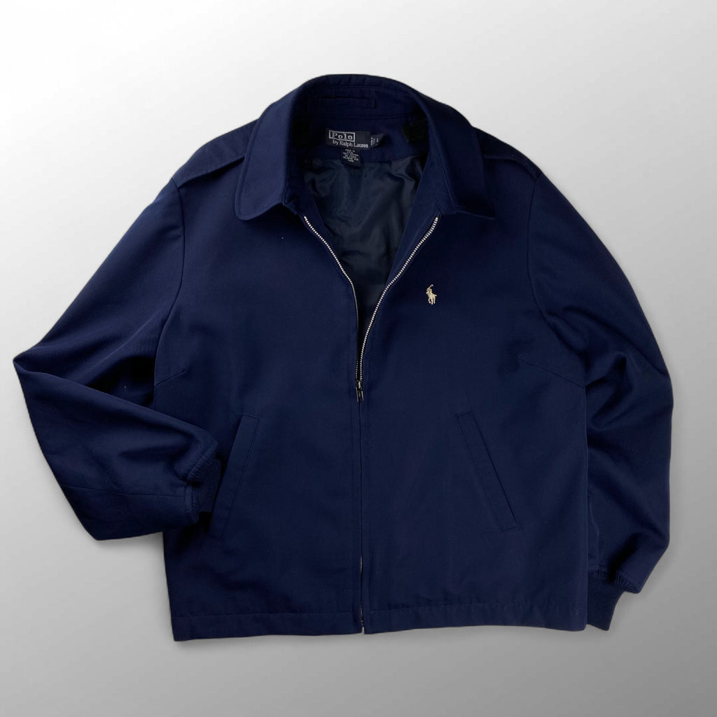 90s USA製 Polo by Ralph Lauren ポロバイラルフローレン / コットンギャバジン スウィングトップ エポレット付 SIZE:L