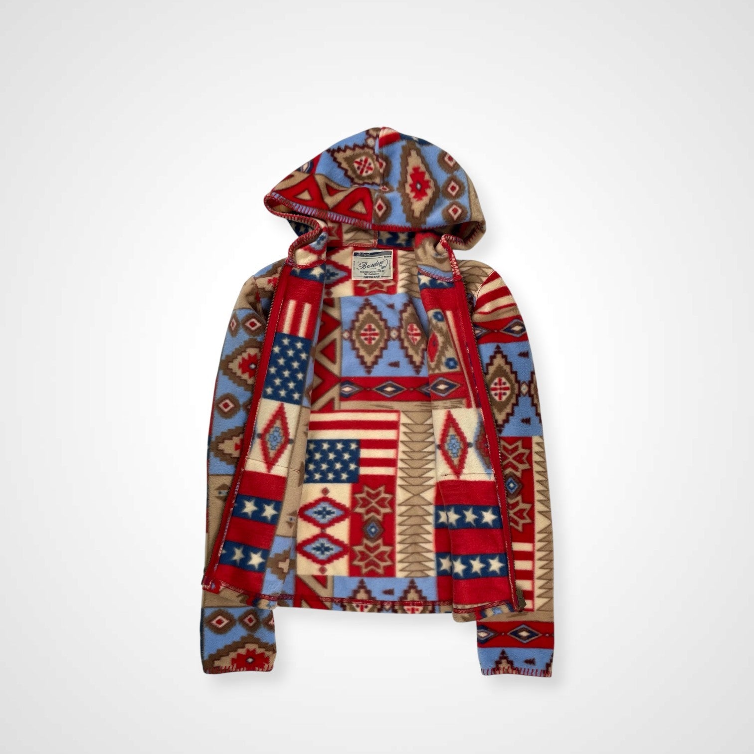 Burden × rockmount / ネイティブ柄フリースパーカー 参考定価：19,000+tax SIZE:M