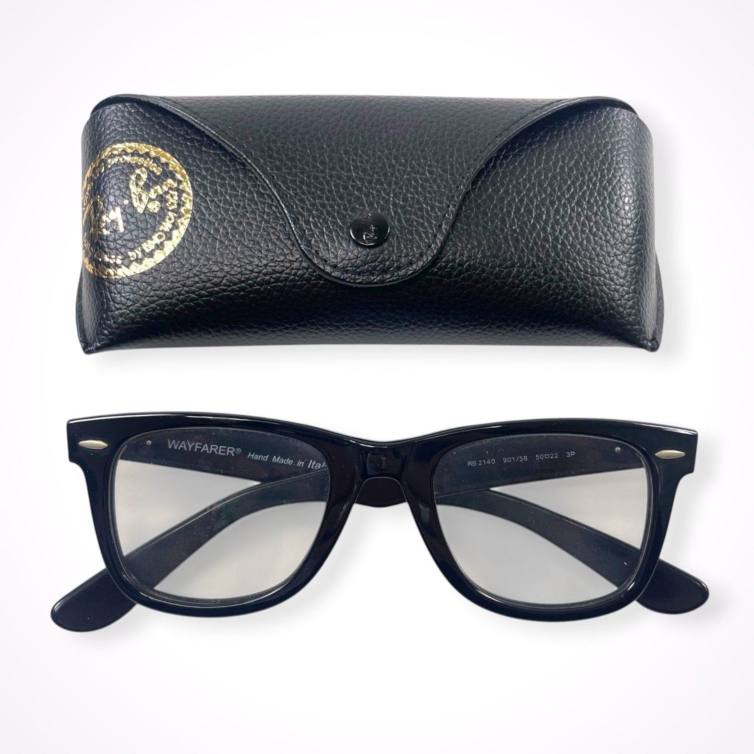 Ray-Ban / 伊達メガネ WAYFARER ケース付 SIZE:50□22