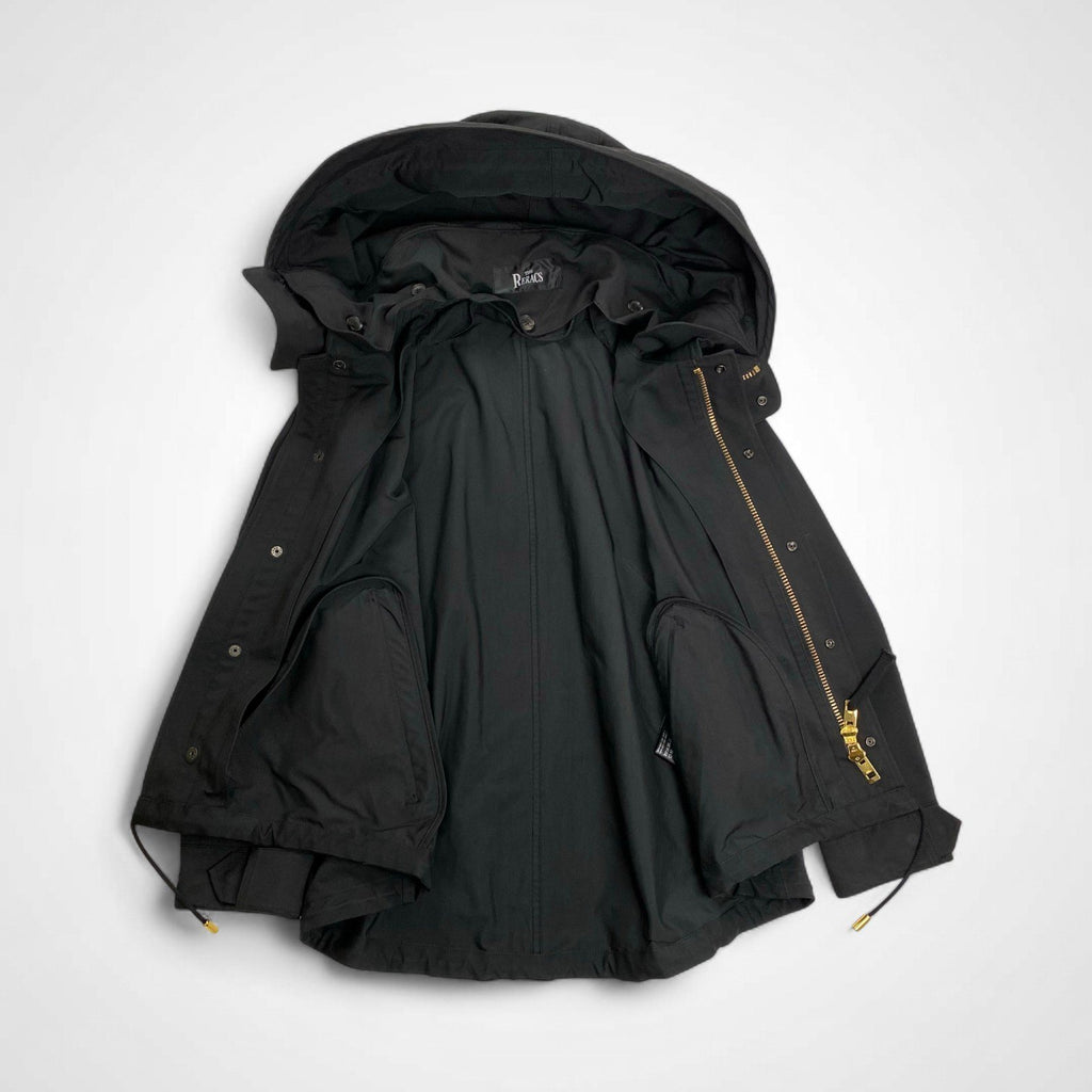 THE RERACS ザ リラクス / ショートモッズコート ブラック 参考定価：60,000程度 SIZE:38