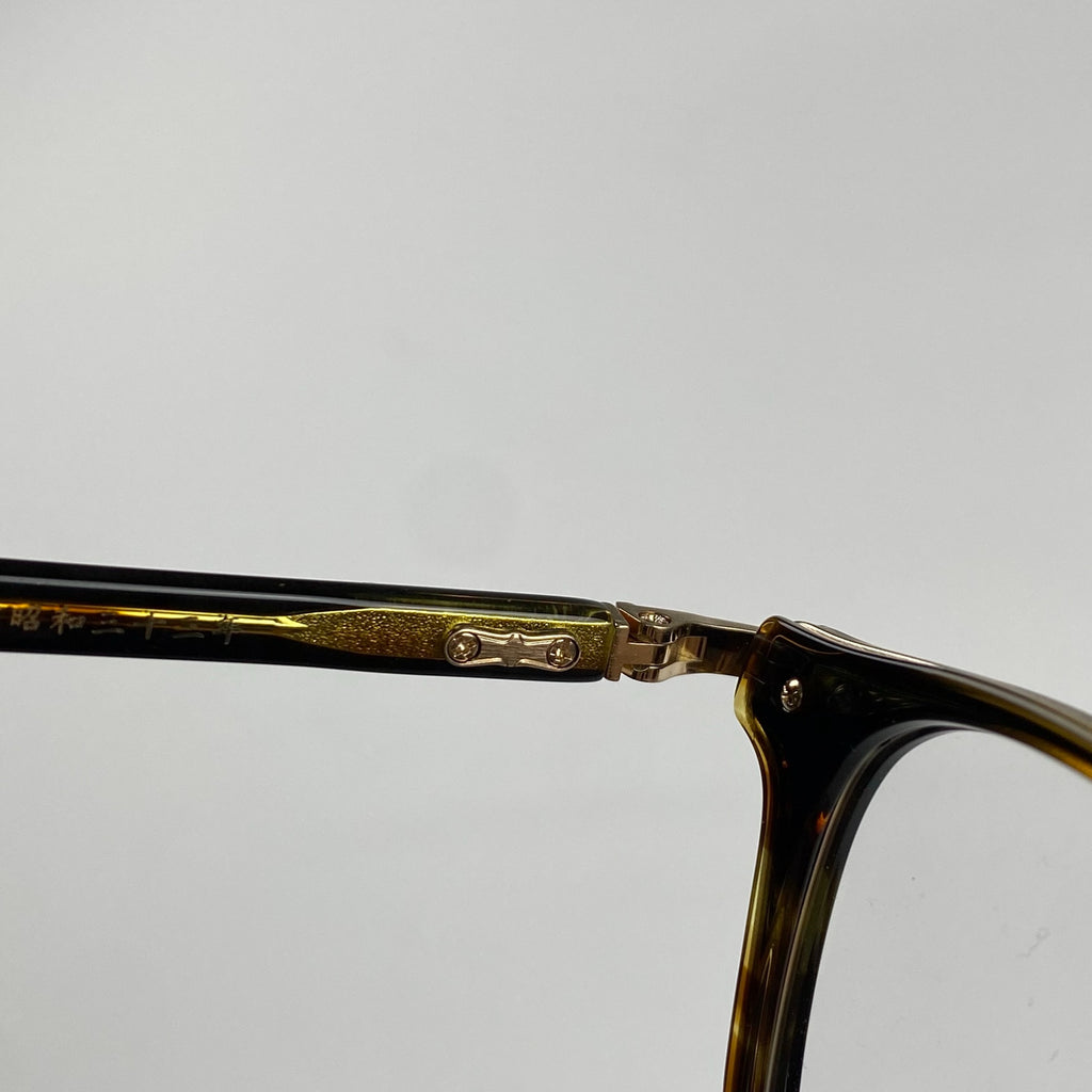 【美品】 金子眼鏡 K18シリーズ / KMG-15 BKBR 度なしレンズ 伊達メガネ 参考定価：120,000程度