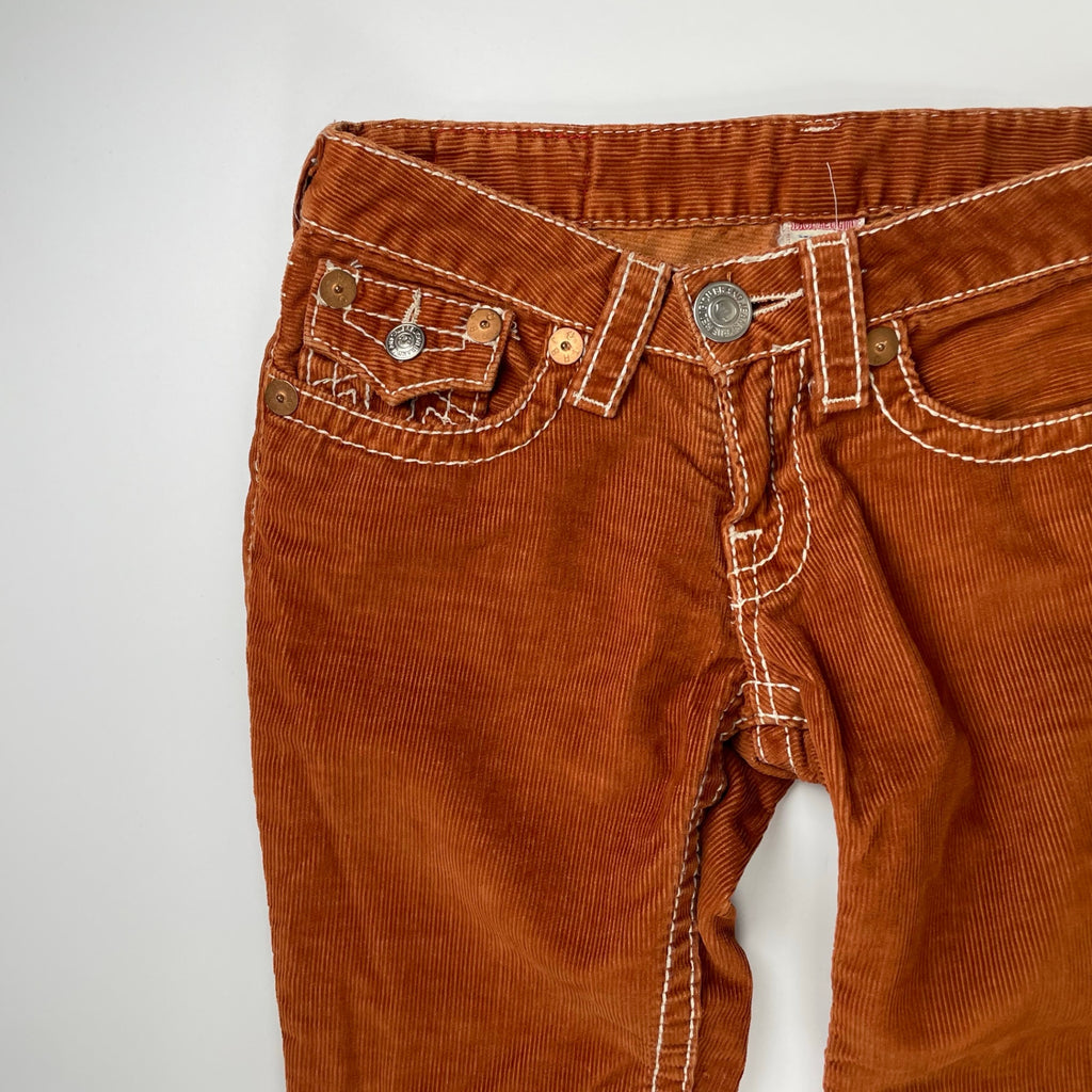 TRUE RELIGION トゥルーレリジョン / JOEY BIG T コーデュロイフレア ブラウン SIZE：W26