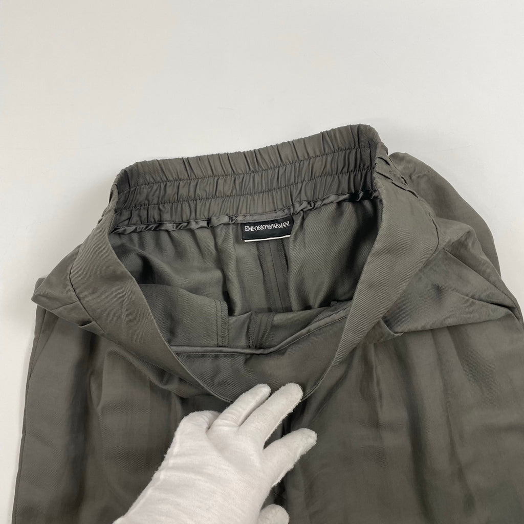 EMPORIO ARMANI / レーヨンMIXイージータックスラックス 参考定価：50,000程度 SIZE:W78