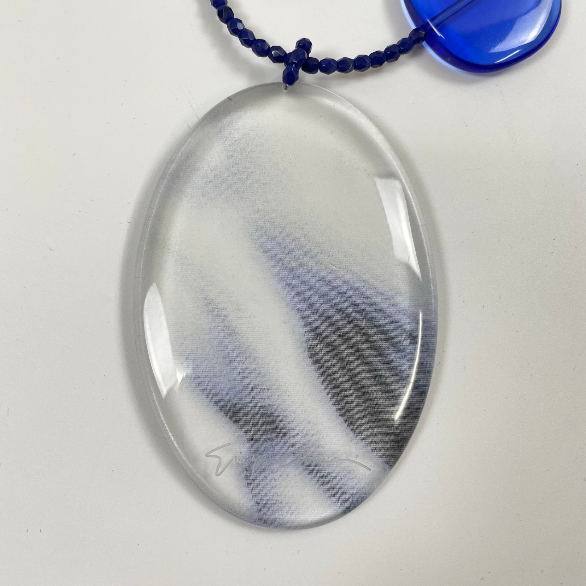 GIORGIO ARMANI / 筆記体ロゴ オーバルネックレス 参考定価：200,000程度