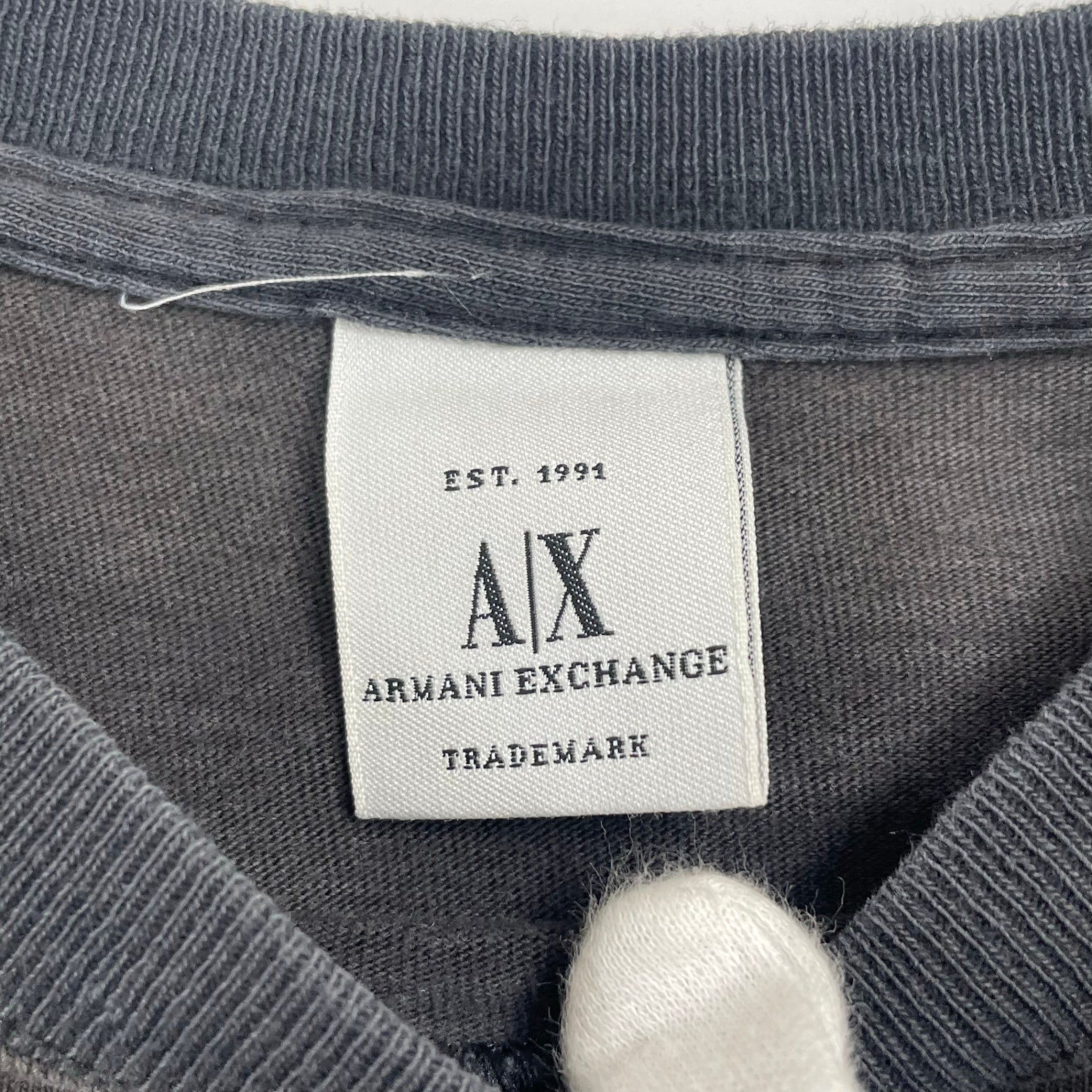 ARMANI EXCHANGE アルマーニ エクスチェンジ / USA製ヴィンテージロゴTシャツ フェード SIZE:L