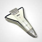 kate spade ケイトスペード / スペースシャトルクラッチバッグ ホワイト×シルバー