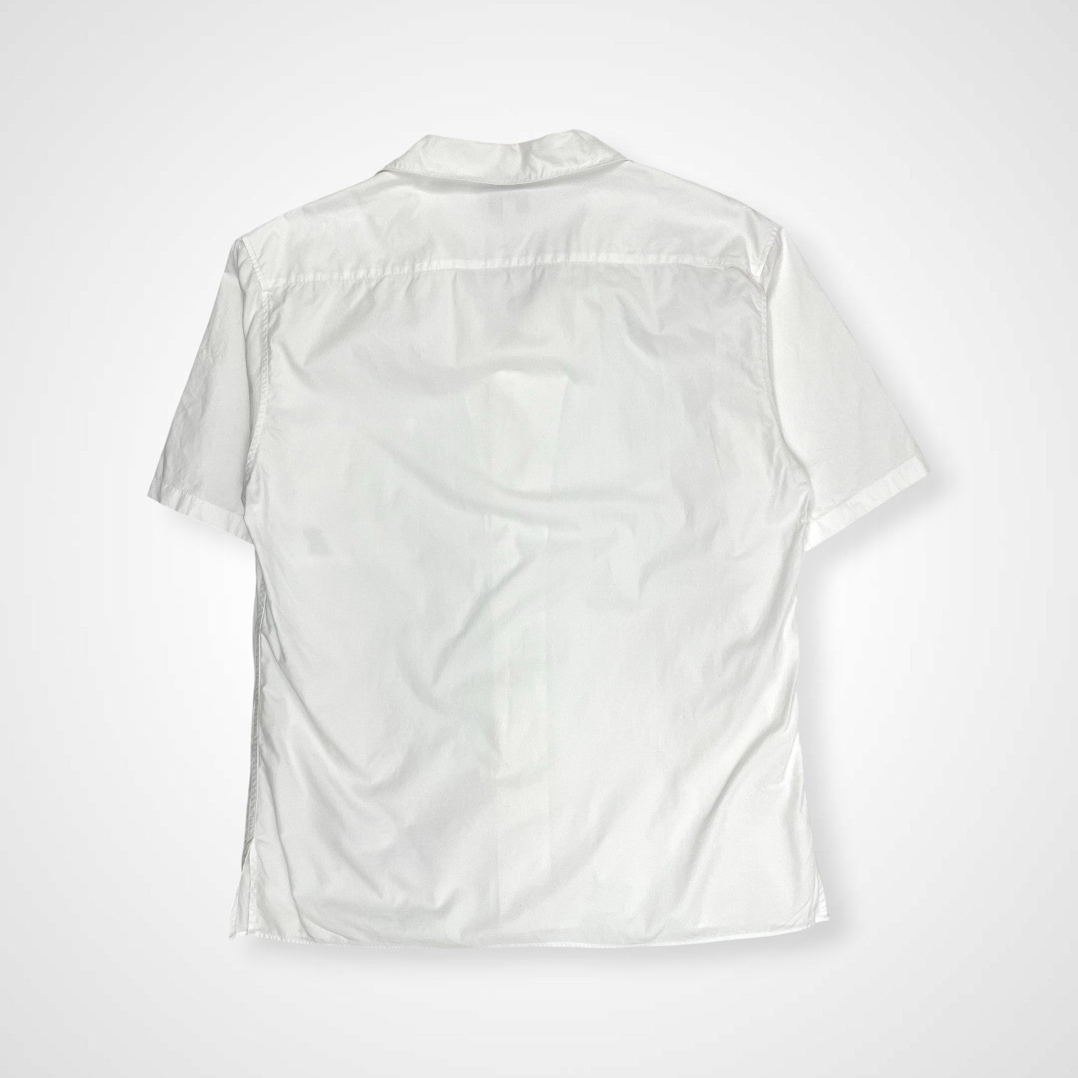 agnes b homme アニエスベー オム / レザール刺繍オープンカラーシャツ ホワイト 参考定価：25,000程度 SIZE：36