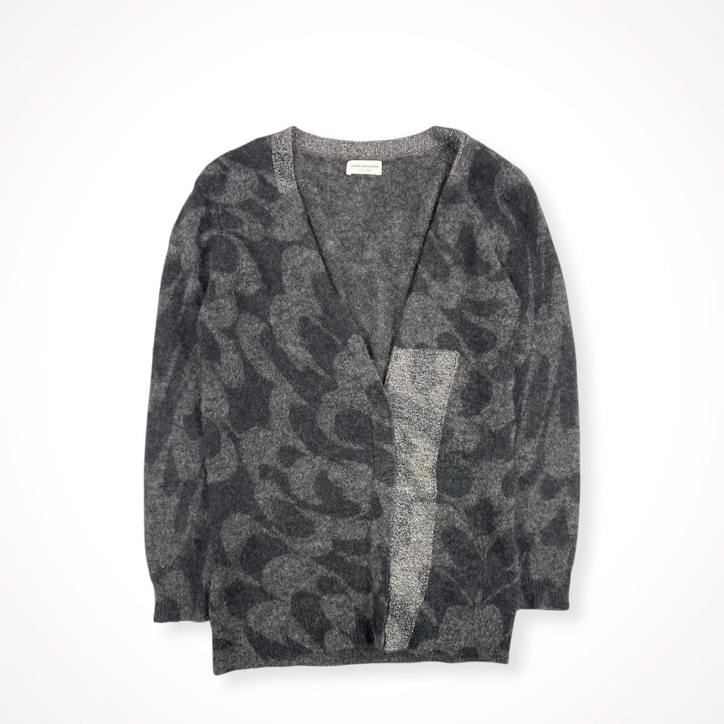 DRIES VAN NOTEN / アルパカMIXレオパードカーディガン 参考定価：150,000程度 SIZE:XS