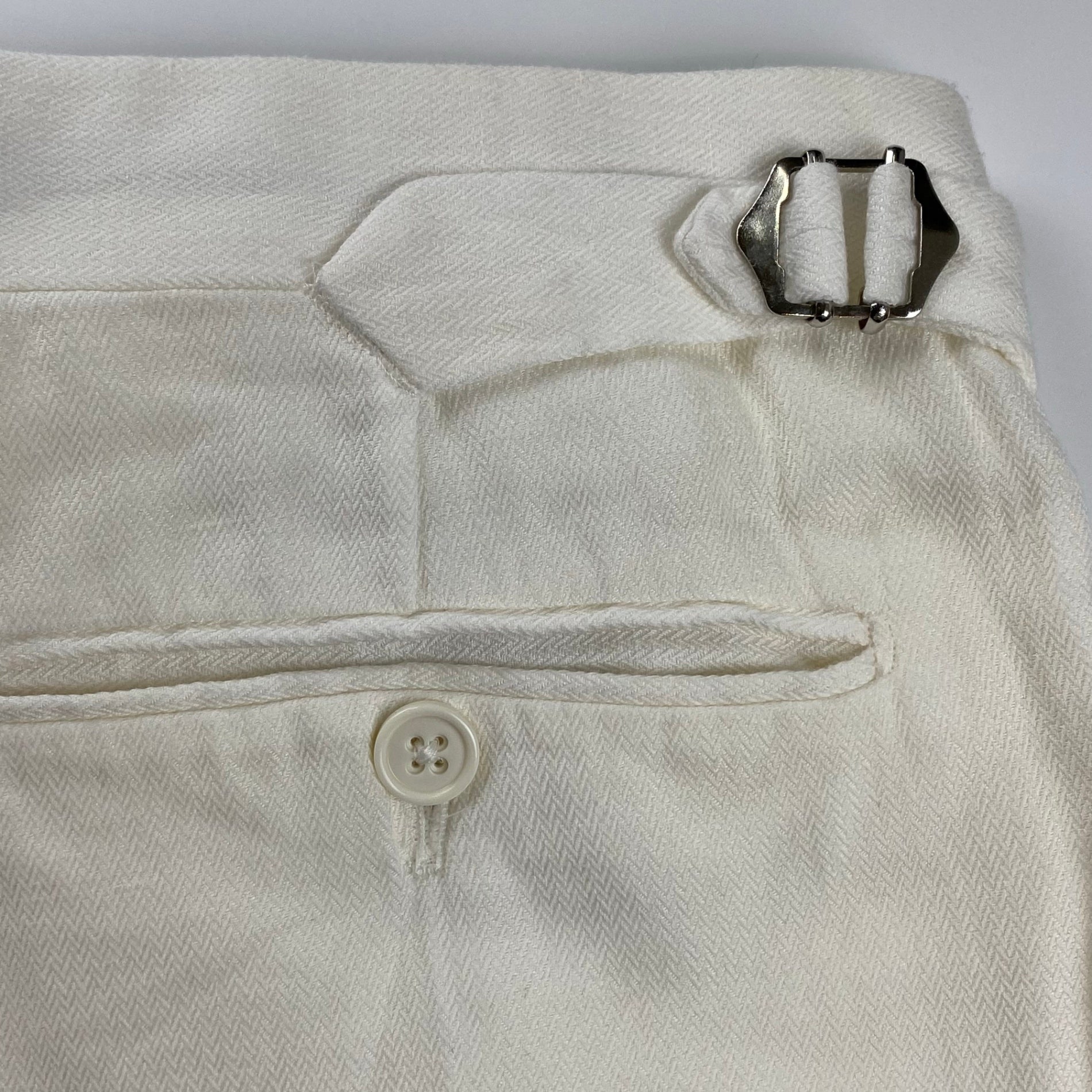 Ralph Lauren Purple Label ラルフローレン パープルレーベル / 2タック ヘリンボーン スラックス MADE IN ITALY コットン×リネン SIZE：W28