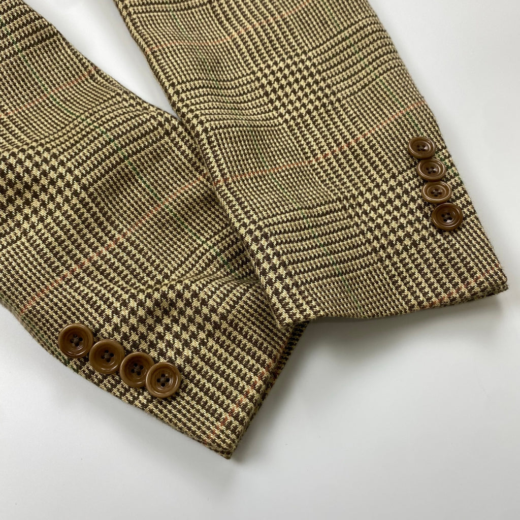 【HARITAGE ICON】 Polo by Ralph Lauren ポロ バイ ラルフローレン / リネン100％ 段返り ツイードジャケット 参考定価：150,000程度 SIZE:36S