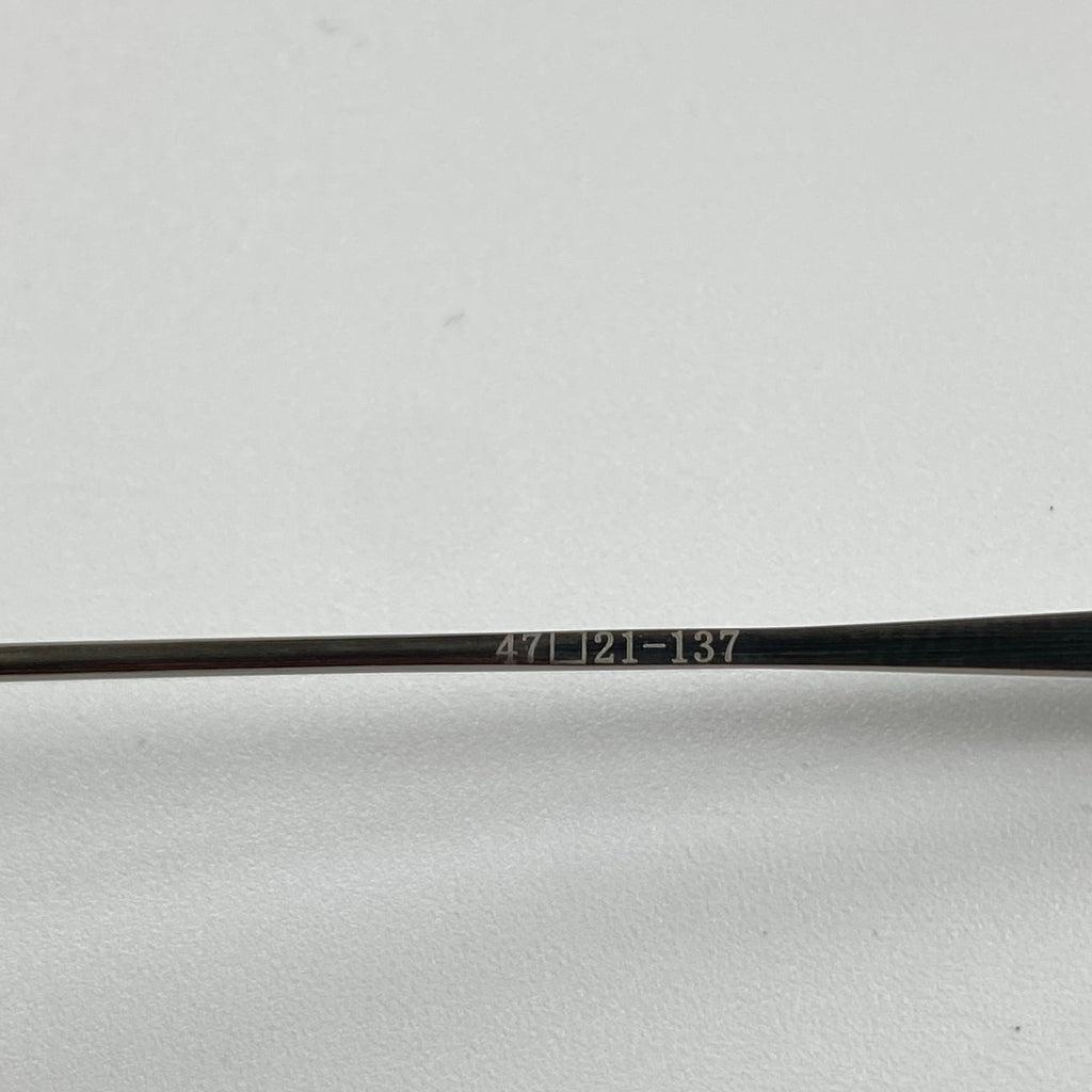 【極美品】 金子眼鏡 premium / KMP-24 ATS クラウンパント SILVER925 度なしクリアレンズ SIZE：47□21 137